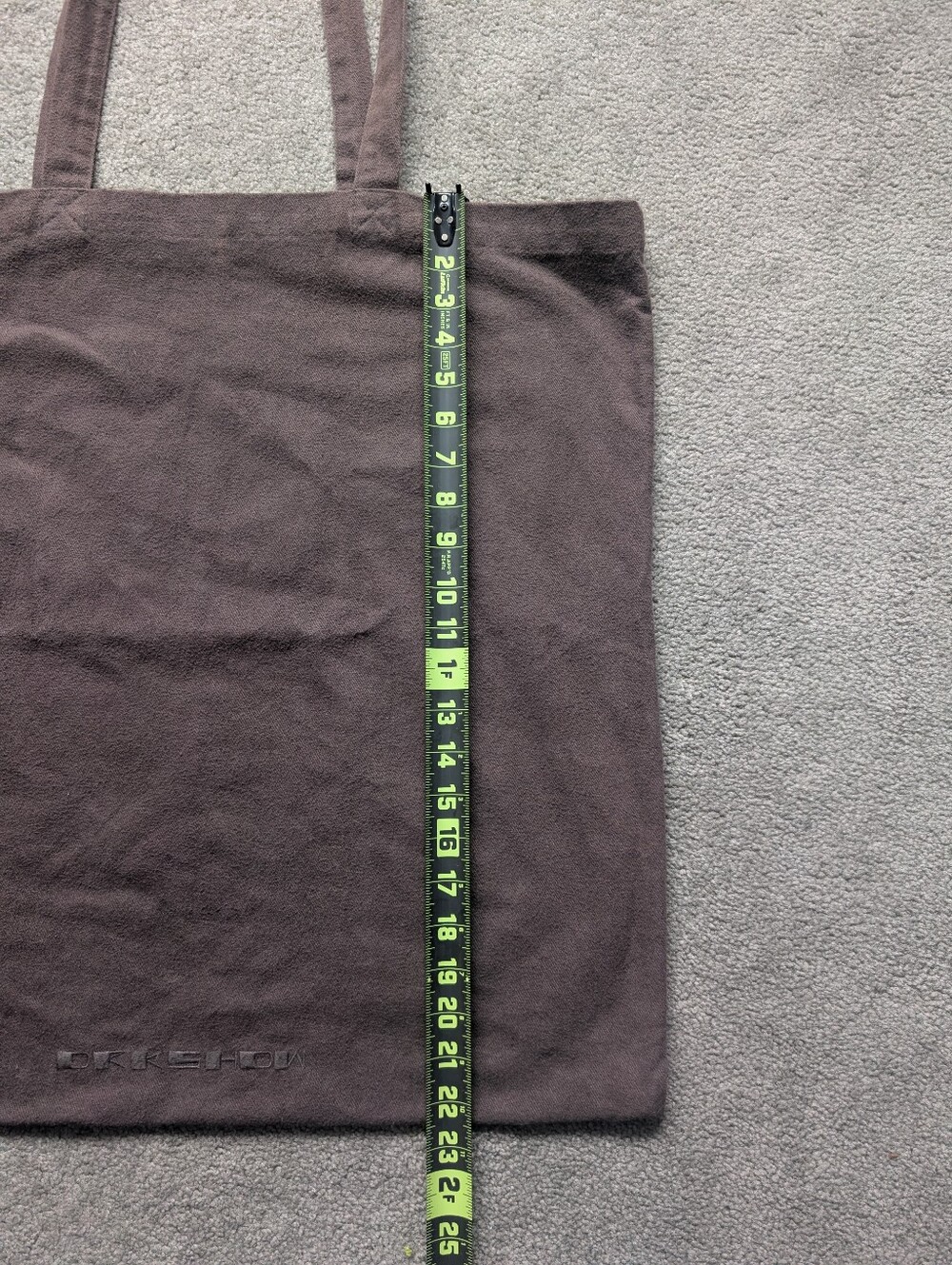 rick owens drkshdw large tote bag shopping brown designer shoulder bag - Picture 4 of 4